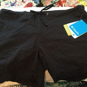 NWT Black Columbia Anytime Outdoor Shorts Size 12